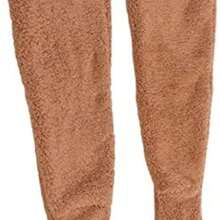 OpenHICalentadores de Piernas para Mujer, Calcetines Peludos sobre la Rodilla, Medias de Felpa para Dormir en Casa de Invierno, Calentador de Piernas para Pies de Longitud Inferior a 24 (Gris) - gris - Ver 3