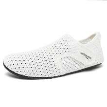 Water Shoes For Women Men Swim Beach Aqua Socks Quick Dry Barefoot House Slippers Travel Shoes With Adjustable Magic Tape For Pool Diving Boating Yoga Surf - White - View 3