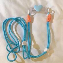 1pc Custom Heart-Shaped Phone Back Clip Lanyard, Compatible With Universal Phone Cases, With An Style Design. This Phone Strap Chain Can Be Worn Crossbody As An Accessory, Adjustable For A Crossbody Fit. Suitable For Birthdays, Anniversaries, Gifting, Or Everyday Use - Multicolor - View 11