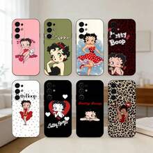 Cartoon-Betty HOT-Boop Phone Case For S25,S24,S21,S22,S23,S30,Ultra,S20,Plus,Fe,Lite Black Shell.Holiday Phone Accessories. Pink Phone Case S25 Ultra New Year Mobile Phone Case 16 Pro Max Case Phone Cases 14 Cover 17 Pro Max Bear Phone Case Fundas - Z6 - 查看 10