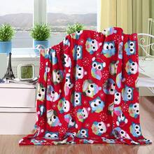 2026 Elegant Comfort Velvet Touch Ultra Plush Christmas Holiday Printed Fleece Throw/Blanket-50 X 60inch, (Reindeer), 50 X 60 Inch (W912) - 聖誕貓頭鷹 - 查看 1