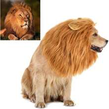 Funny Dog Cosplay Lion Brown Wig, Realistic Lion Mane Wig, Dog Lion Mane For Halloween, Christmas, Parties, Festivals, Dog Wigs For Large Dogs,  Wigs Cosplay Mardi Gras38049247 - 紫羅蘭色 - 查看 1