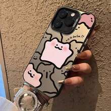 ピンクのカートゥーンクラウドプリントのスマホケース、かわいい、17、16、15、14、13、12、11プラス、17プロ、17プロマックス、17エア、17シリーズ、ギャラクシーS22、23、24、25ウルトラプラス、エッジFEのペイントされたスマホケースに適しています。 お友達、愛する人、または自分自身を分けるへの完璧なクリスマスプレゼントです。  11/12/13/14/15/15プロ/15プラス/15プロマックス/7プラス/8プラス/11プロ/12プロ/13プロ/14プロ/11プロマックス/12プロマックス/13プロマックス/14プロマックス/14プラス/5 - 半透明の黒 - チェックする 6