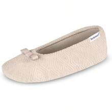 Isotoner Women's Diamond Microterry Ballerina Slippers2025 - 灰褐色鑽石 - 查看 7