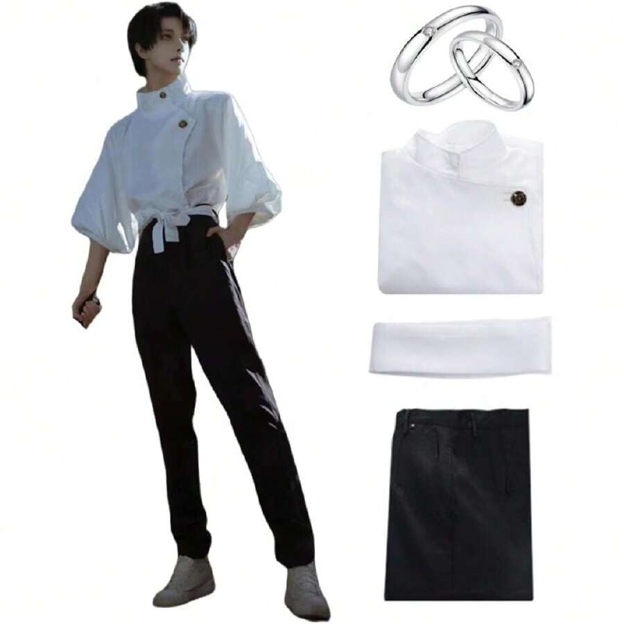 Anime Yuta Okkotsu Cosplay Costume Uniform School Uniform Full Set Halloween Outfit,37993704 - 中紫紅色 - 查看 1