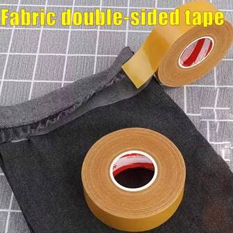 10 m Rouleau de ruban invisible pour ourlet, ruban adhésif double face haute adhérence pour vêtements, ruban de fixation de col en caoutchouc sans couture, empêche le glissement du pantalon, ruban de fermeture cachée sans couture, pièce pour raccourcir l'ourlet du pantalon, convient pour les jeans, pantalons, rideaux