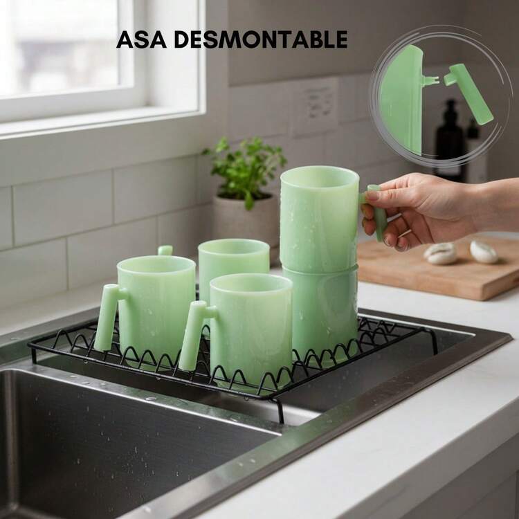 Set De 12 Tazas De Plástico Libre De Bpa Resistente - Verde - Añade 7