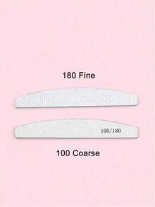 5 Pieces Professional Half-Moon Nail File - Light Grey - View 7