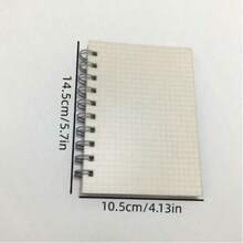 160-Page Grid Notebook, Waterproof Transparent Cover, Thick Student Notebook, Suitable For School And Office Use