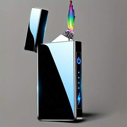 NewUSB-Rechargeable Electronic Lighter With Plasma Pulse Ignition - , Portable Electric Lighter For Camping, Kitchen, Candles, Gas Stoves, Ovens - USB-Powered, Ideal For Indoor/Outdoor Use & Gifts, Electric Lighter Rechargeable, Outdoor Ignition, Modern Lighter, Rechargeable Device, Kitchen Tool, Stylish Accessory, Reliable Ignition, Gift Ideas