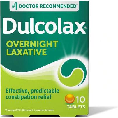Dulcolax Stimulant Laxative Tablets Predictable And Effective Constipation Relief Relieves Straining And Bloating Bisacodyl 5 Mg 10 Count