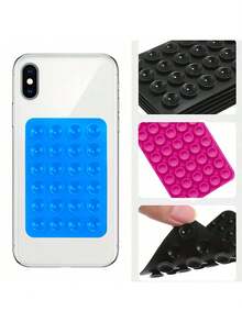 Silicone Suction Cup Phone Case Stand, Suction Cup Phone Holder, Octobuddy, Sticky Phone Stand, Sticky Phone Holder, Back To School Phone Stand - Multicolor - View 4