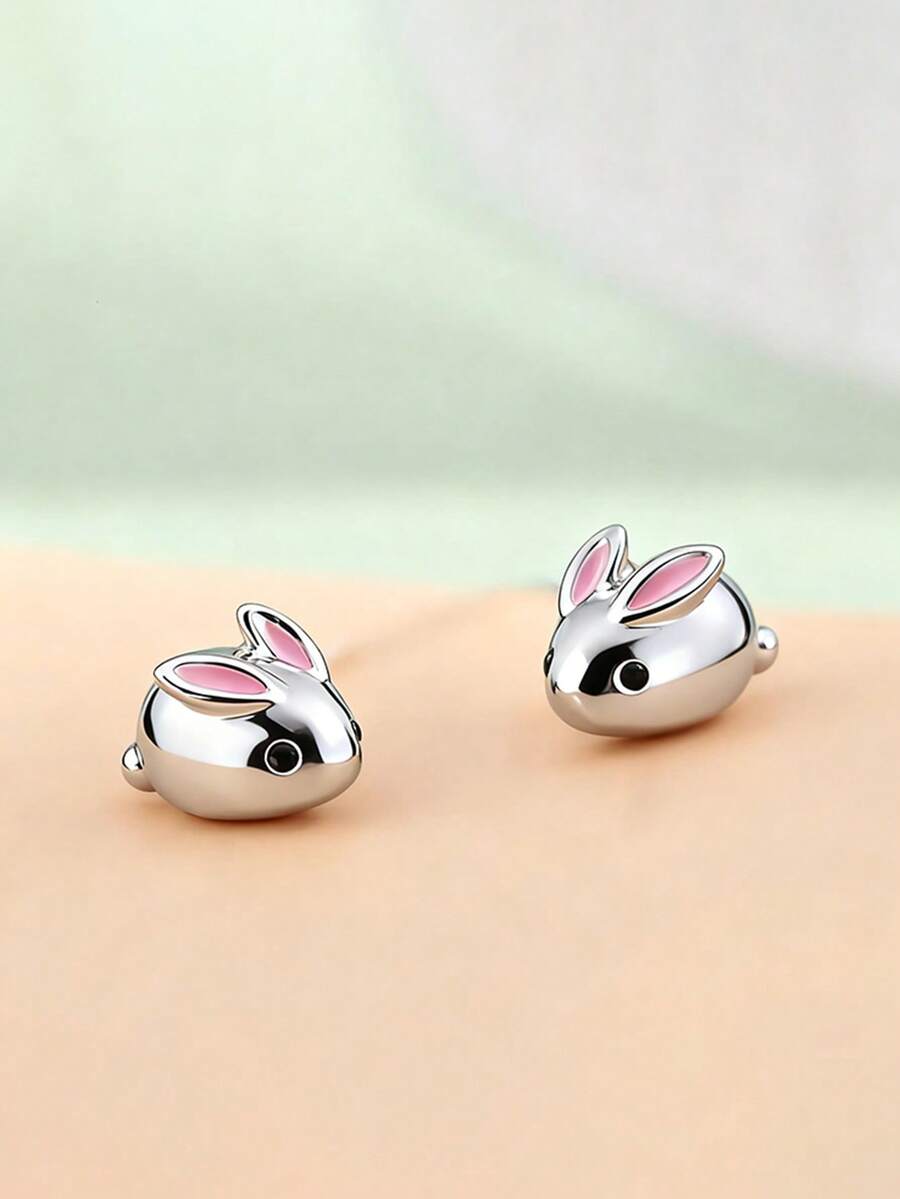 1对青少年可爱耳钉，适合女孩日常佩戴、派对首饰或生日礼物 - 1# - 查看 1