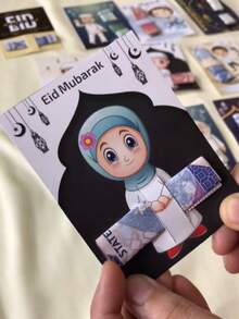 Fashionable Eid Al-Fitr Cash Card - Unique Money Pouch Greeting Card, Ideal Eid Gift For Family/Friends/Kids (Excluding Paper Currency) - Multicolor - View 4