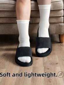 Spring To Summer New Arrival Unisex EVA Home Slippers, Fashionable Simple Style, Soft Lightweight Breathable Material, Non-Slip Anti-Odor Quick Dry Quiet, Indoor Outdoor Wear Men Slides, Shower Shoes - Multicolor - View 4