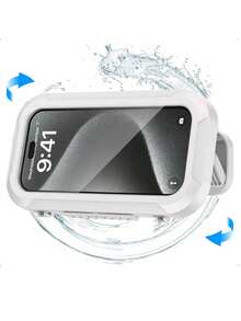 360° Rotation Waterproof Shower Phone Holder, Retractable, Angle Adjustable, Shower Caddy, Shower Organizer, Shower Phone Case, Anti-Fog High Sensitivity Cover Mount Box For Bathroom Wall, Mirror, Bathtub, Kitchen, Waterproof Bathroom Touch Screen Phone Bathroom Decor Summer - One Size - View 14