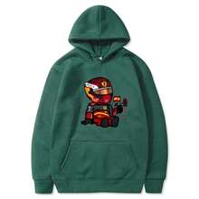 Sainz Mini F1 Hoodies For Men Games Cartoon Graphic Sweatshirts Long Sleeve Y2k Clothes Men Clothing Harajuku Streetwear Women - White - View 5