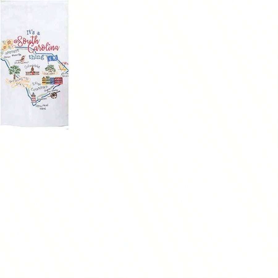 OpenHIKay Dee Designs ST Thing S Carolina EMB F/S - Toalla (17,5 x 28 cm), Varios Colores - como se muestra en la figura - Ver 1