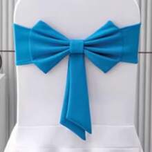 1/10pcs Thickened Air Layer Bowknot Chair Back Decorative Bands, Durable & Washable, Suitable For Outdoor Restaurant, Wedding Party, Holiday, Hotel, Conference, Banquet, Wedding Supplies, Home Decor. Great For Wedding Party, Baby Shower, Birthday Party, Halloween/Thanksgiving/Christmas Party, Graduation Ceremony, School Opening Ceremony, Interactive Party Atmosphere Supplies - Multicolor - View 25