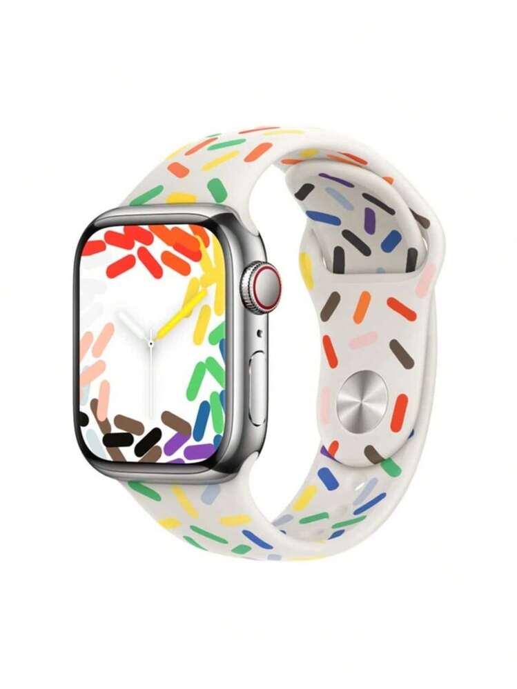 SMART WATCH MX Correa Deportiva Para Apple Watch Series 3/4/5/6/7/8/se/ultra - Blanco - Añade 1