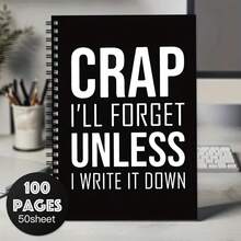 A Humorous Spiral Notebook, Suitable As A Gift For Office Colleagues To Write Down Easily Forgotten Things. It Is A Fun Gift For Office Workers, A Relaxed Diary For The Elderly, And A Quirky Gift For Team Members. - A5 - View 2