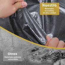 OpenHICajas Mudanza, 8PCS Cajas de Almacenamiento, Bolsas de Mudanza de Gran Capacidad, Cajas para Mudanza con Asas Reforzadas y Bolsillo para Etiquetas, Plegable Organizador de Ropa para Mudanza(Gris) - gris - Ver 4