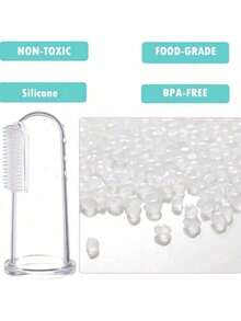 2pcs Pet Finger Toothbrush, Pet Dental Cleaning Brush, Pet Teeth Cleaning Tool, Silicone Toothbrush, Puppy Kitten Finger Toothbrush, Small Pet Toothbrush, Suitable For Dogs And Cats - Multicolor - View 5