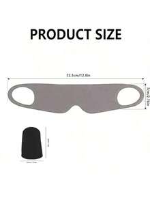 Zero Pressure Sleeping Mask - Lightweight Ear-Hanging Sleeping Mask, Breathable And Sun-Protective Eye Mask With Elastic Ear Straps, Unisex Soft And Comfortable, Beige Travel Eye Mask, Thin Sleeping Eye Mask, Includes A Pair Of Ear Plugs - 米色 - 查看 2