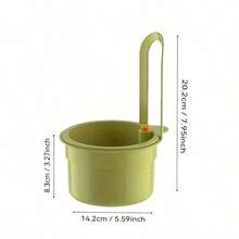 Cesta de drenaje de fregadero con autolimpieza y base extraíble - Cesta de drenaje de cocina de plástico ABS resistente, diseño plano para lavavajillas y fácil limpieza para fregadero, escurridor de platos de fregadero, drenaje y colador de fregadero - Verde - Ver 7