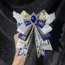 1 trâm cài nơ trang trí dễ thương, cánh thiên thần thủ công DIY, gậy cổ vũ thần tượng Otaku, phụ kiện trang phục cosplay, trang trí túi Lolita - Nhiều màu - Xem 9
