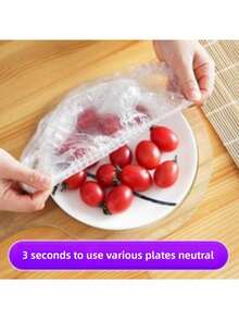 100pcs Reusable Silicone Food Covers - Elastic Bowl Pot Lids, Preserving Kitchen Storage Bags For Fruits Etc, Reusable Food Storage Bags, Disposable Food Containers With Lids - Multicolor - View 5