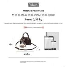 [Nueva]Bolso de hombro cruzado para mujer nuevo diseño personalizado moda  estilo Malade bolso de bolera elegante y versátil con pliegues bolso de mano bolsas - Negro - Ver 5