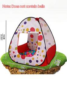 1pc Wave Dot Children's Tent, Suitable For Boys And Girls Indoor And Outdoor Use, Children's Play Themed House, Indoor And Outdoor Play House, Imagination-Inspiring Role-Playing Game Time, Best Birthday And Holiday Gift - Multicolor - View 12