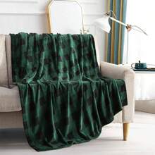 2026 Elegant Comfort Velvet Touch Ultra Plush Christmas Holiday Printed Fleece Throw/Blanket-50 X 60inch, (Reindeer), 50 X 60 Inch (W912) - 水牛城綠 - 查看 1
