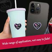 贴纸、骷髅贴纸、心理健康贴纸、哥特风礼物、Emo风格贴纸、万圣节贴纸 - 彩色 - 查看 3