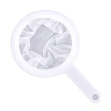 1pc Fine Mesh Food Strainer With Handle, Multifunctional Strainer For Filtering Nut Milk, Juice, Soup And More - Multicolor - View 8