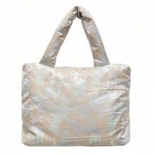 [Nueva]Bolso cruzado de mujer estilo nuevo chino con diseño de cubo gran capacidad para el trabajo y el ocio bolso de hombro y bandolera elegante y práctico - Verde - Ver 1