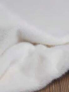 1pc Faux Fur Plush Fabric, Warm Imitation Rabbit Fur Fabric For Clothing, Pet Supplies, DIY Crafts - White - View 8