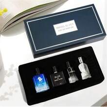 3/4Piece Perfume Long-Lasting Fragrance Box Is Convenient For Women/Men To Carry, High-Quality Perfume With Better And Longer-Lasting Fragrance, Reverse Encounter Heart Language Women's/Men Perfume Set, Perfume Gift Box - Bộ đồ nam ELVE 4 món - Xem 4