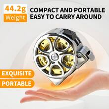 PROBON 1pc Mini Keychain Tape Measure 78.74 Inch Steel Tape Measure Delicate Small Steel Ruler, Metric & Lmperial Dual Scale,Multi Purpose Steel Tape Measure Gift Ruler - Gold - View 4