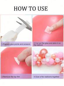 100pcs/Roll Transparent Balloon Glue Dots, Removable Double-Sided Ultra-Thin Adhesive Stickers, Suitable For Wedding, Birthday Decoration, Arts & Crafts, Party Supplies, Back To School, Valentine's Day