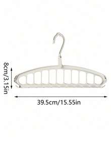 8pcs/4pcs/2pcs 11-Slot Foldable Clothes Hanger Rack, Multi-Functional Non-Slip Plastic Portable Hanging Wardrobe Storage System, 3.2 Cubic Feet Enclosed Storage Capacity - Lightweight, Bedroom, Storage Rack, Home Organization - Multicolor - View 3