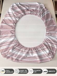 蓬松柔软2/3件套床笠套装，包含床笠、床垫保护套，防皱透气，深口袋设计，抗起球，弹力十足，静音防滑，适用于各种尺寸的床，家居宿舍卧室装饰，可机洗，亲肤舒适，四季皆宜，经久耐用，易于打理，现代美学设计，几何线条图案印花