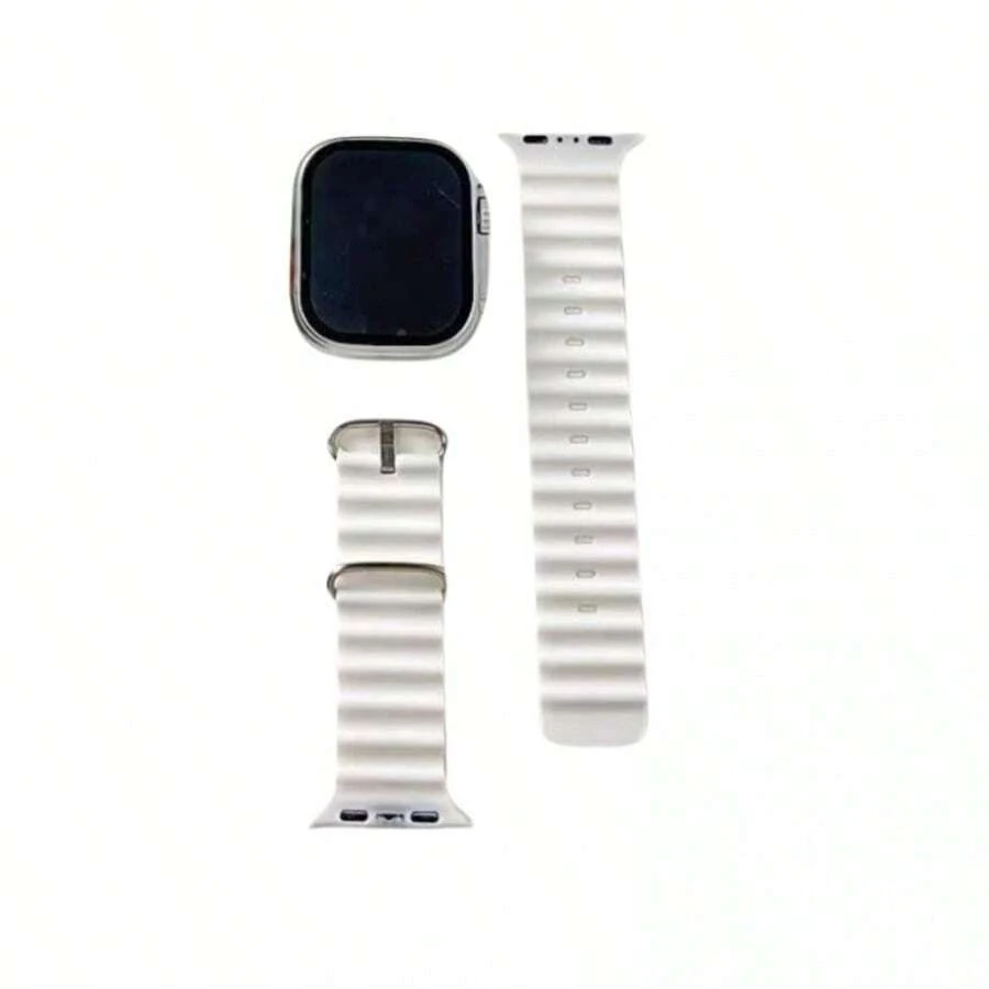 Reloj Inteligente Deportivo con Correa Texturizada de Silicona y Pantalla Tactil - Blanco - Ver 1