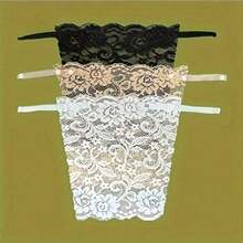 3pcs Elegant Floral Anti-Glare Bra Pads - Fashionable & Comfortable Lingerie Enhancer, Lace Knitted Padding For Women,Back To School,Wedding, Birthday Gifts, Anti Peeping And Light Blocking Bra Accessories, Lace Bra Edging, Washable, Exquisite Lace Edging, Suitable For Various Hairstyles, Underwear, 1 Random Color - 彩色 - 查看 2