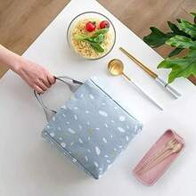 U Chef Lonchera tipo bento con 3 espacios de silicona para comida y almuerzo, Set de contenedores ecolgico para nios o adultos, Diseo elegante y compacto incluye bolsa porttil (Beige) - Beis - Ver 7
