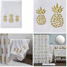 OpenHISKL Home - Juego de Toallas de Mano de pia Dorada, Color Blanco - juego de toallas de mano, blanco - Ver 1