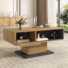 Coffee Tables - Gray + Wood + Particle Board - View 9