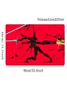 1个超大号超级刺客动漫游戏鼠标垫，防滑电脑桌垫，橡胶底键盘垫，带锁边，家用/办公鼠标垫 - 彩色 - 查看 7