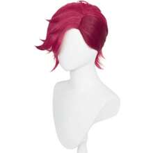Short Red Anime Wig Red Rose Red Pink Spiky Layered Cosplay Wigs + Wigs Cosplay Wigs For Women Wig Install Kit Wig Cap For Women Girls Halloween Costumes Party,38046573 - 玫瑰紅 - 查看 5